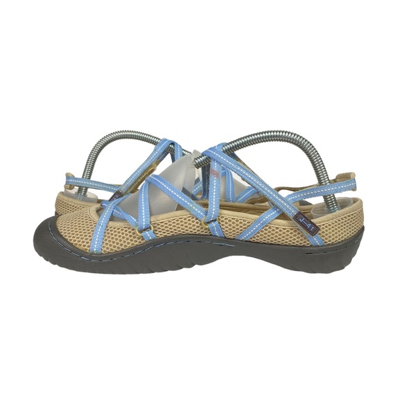 J-41 Jeep Gray Pink Vegan Textile Outdoor Shoes Active Strappy Sandals Size 8 - Picture 6 of 10